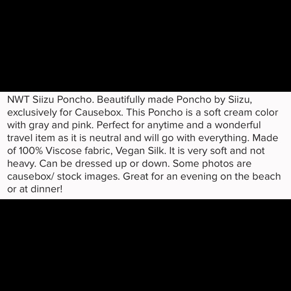 Boho Wrap w Fringe in Cream, Pink and Light Gray - Picture 5 of 5